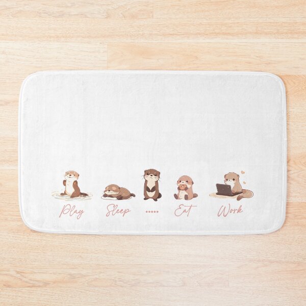 Item preview, Eat Sleep Otter Repeat designed and sold by unsungshop.