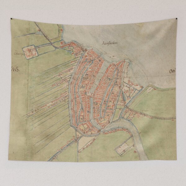 Item preview, Vintage map of Amsterdam (1560) designed and sold by BravuraMedia.