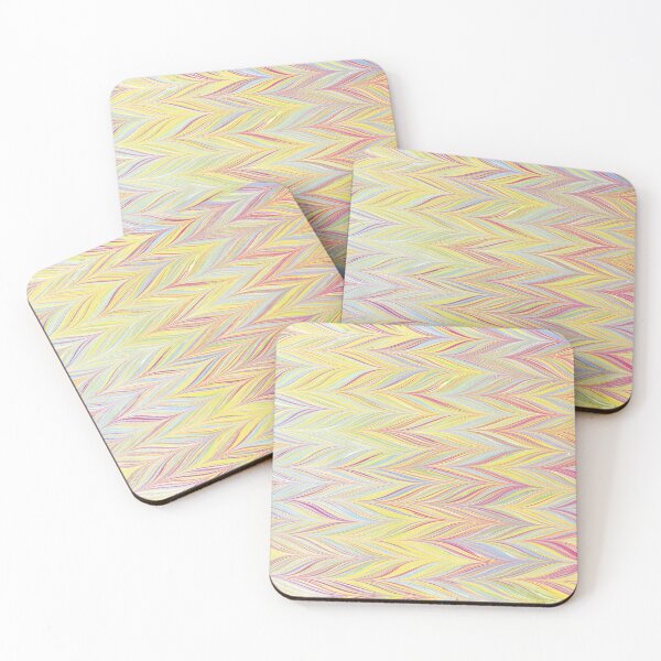 Item preview, Color paint ebru with waves and tile pattern designed and sold by bozarslan.