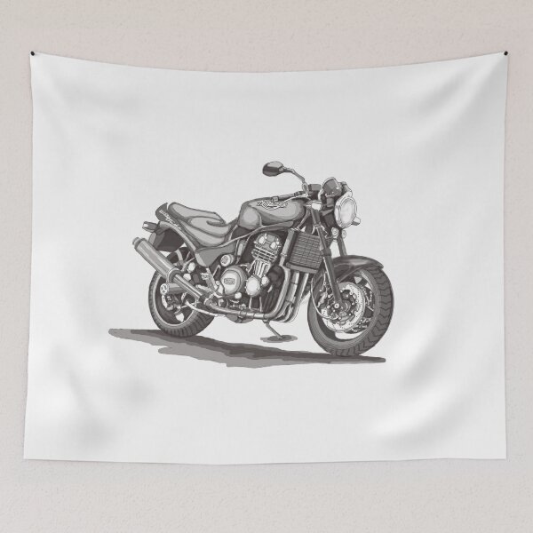 Item preview, Drawing of Vintage Classic Motorbike Speed Triple 1994 designed and sold by GaalArt.