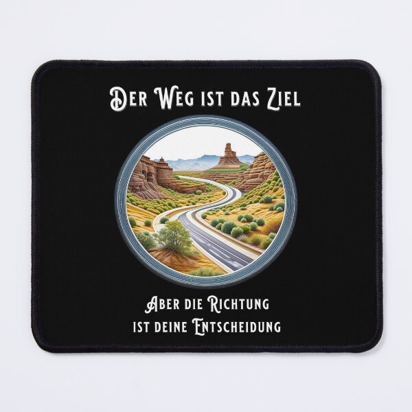 Item preview, The route is the goal. But the direction is your decision. Saying in German - makes sense designed and sold by Pflugart.