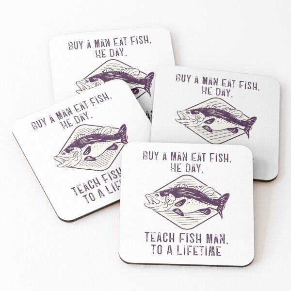 Item preview, Buy a Man Eat Fish, He Day, Teach Fish Man, To a Lifetime  designed and sold by LounisArt.
