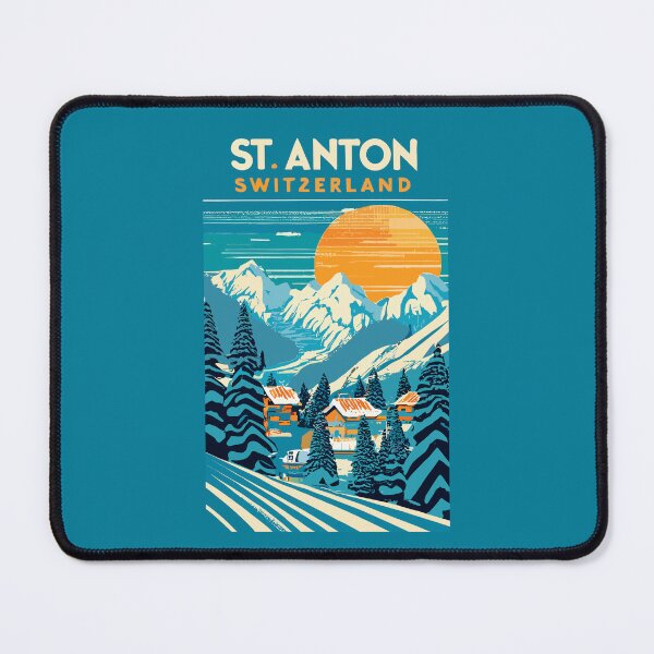 Item preview, A Vintage Travel Art of St Anton - Switzerland  designed and sold by GoodOldVintage.