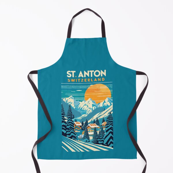 Item preview, A Vintage Travel Art of St Anton - Switzerland  designed and sold by GoodOldVintage.