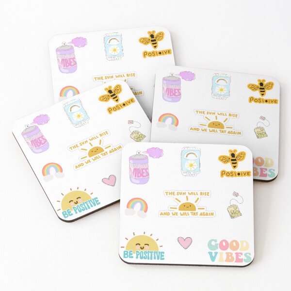 Item preview, good vibes sticker pack designed and sold by Almendra21.