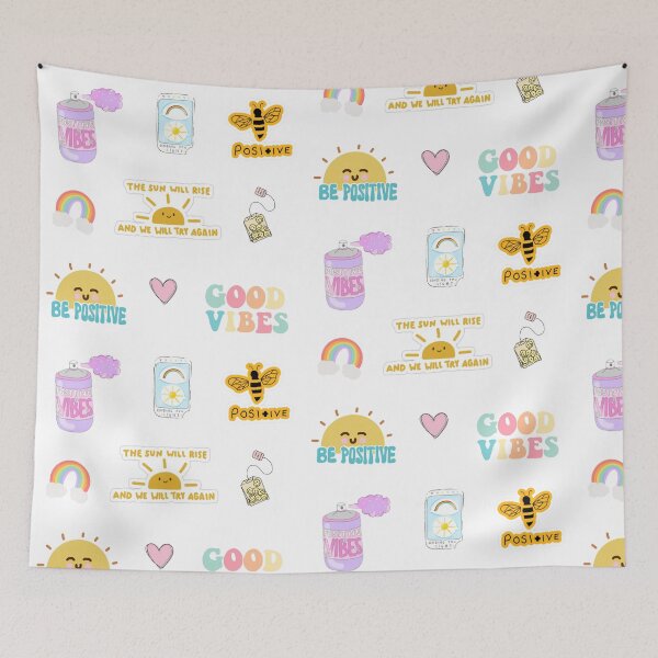 Item preview, good vibes sticker pack designed and sold by Almendra21.