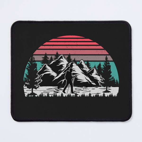 Item preview, Mountain walker under a vintage sunset designed and sold by GemaDesings.