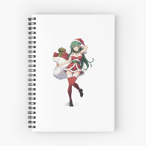 Item preview, Cute anime girl in santa outfit designed and sold by Wxjtecki.