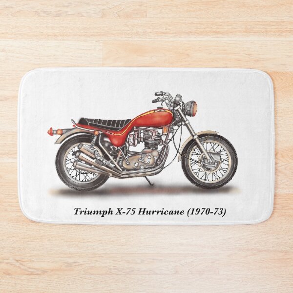 Item preview, Drawing of Vintage Classic Motorbike X-75 Hurricane designed and sold by GaalArt.