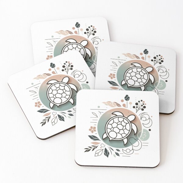 Item preview, Floral Turtle: Serenity of Nature designed and sold by E1Dorado.