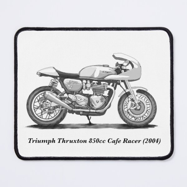 Item preview, Drawing of Vintage Classic Motorbike Thruxton Cafe Racer designed and sold by GaalArt.