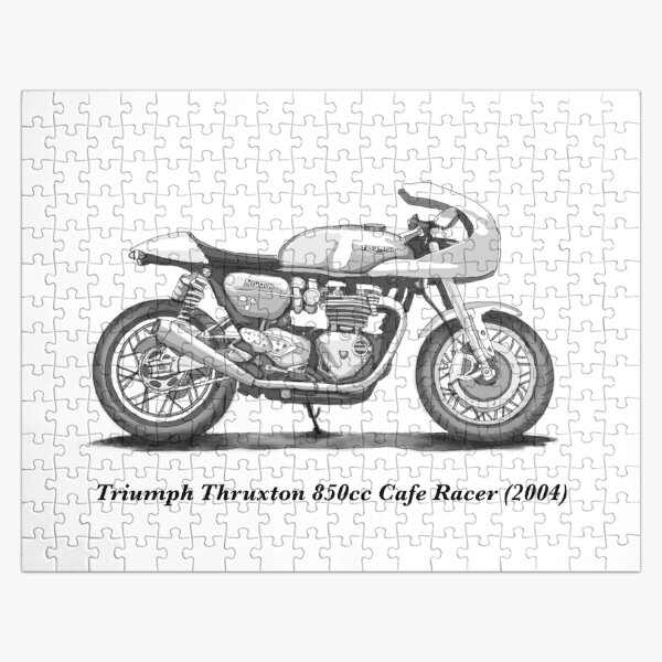 CAFE RACER Womens Vintage Motorcycle Triton BSA Triumph Moto Motard Racing  T-Shi