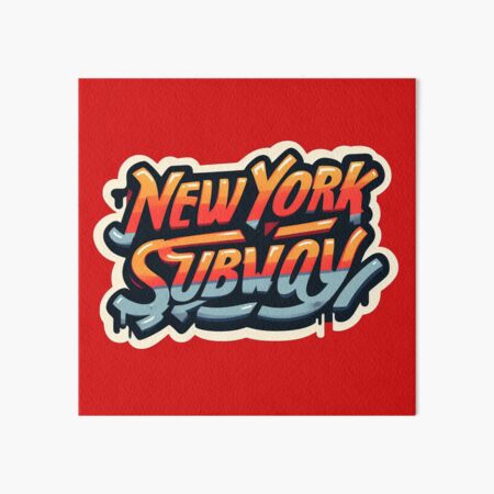 Artikel-Vorschau von New Yorker U-Bahn-Graffiti NYC U-Bahn-Zug, designt und verkauft von MayaDelaye.