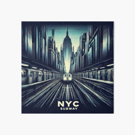 Artikel-Vorschau von New Yorker U-Bahn NYC U-Bahn-Zug, designt und verkauft von MayaDelaye.