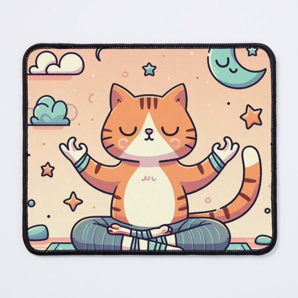 Item preview, yoga cat designed and sold by Greydate.