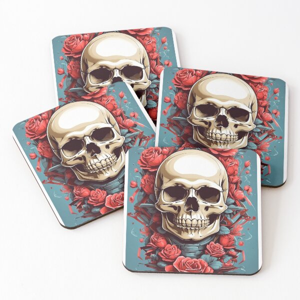 Item preview, Skull With Roses designed and sold by wplamkung.