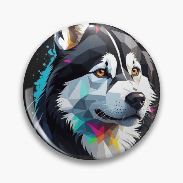 Artikelvorschau, Husky-geometrischer Graffiti-Stil entworfen und verkauft von NeilODonnell.