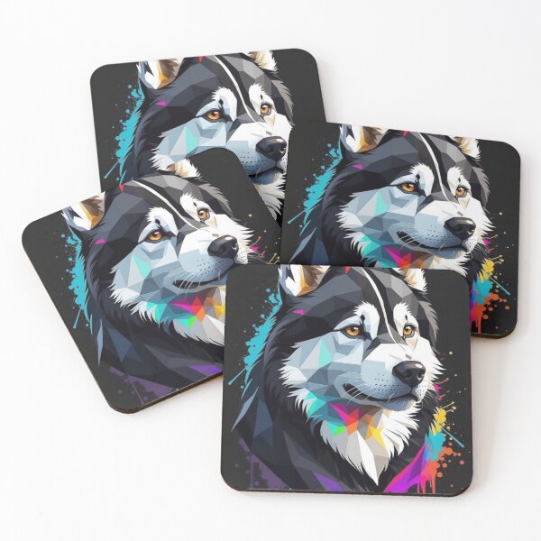 Artikelvorschau, Husky-geometrischer Graffiti-Stil entworfen und verkauft von NeilODonnell.