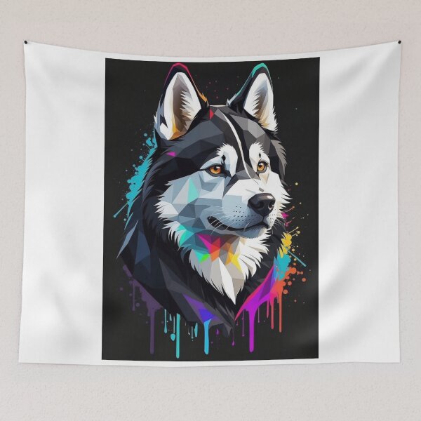 Item preview, Husky Geometric Graffiti Style designed and sold by NeilODonnell.