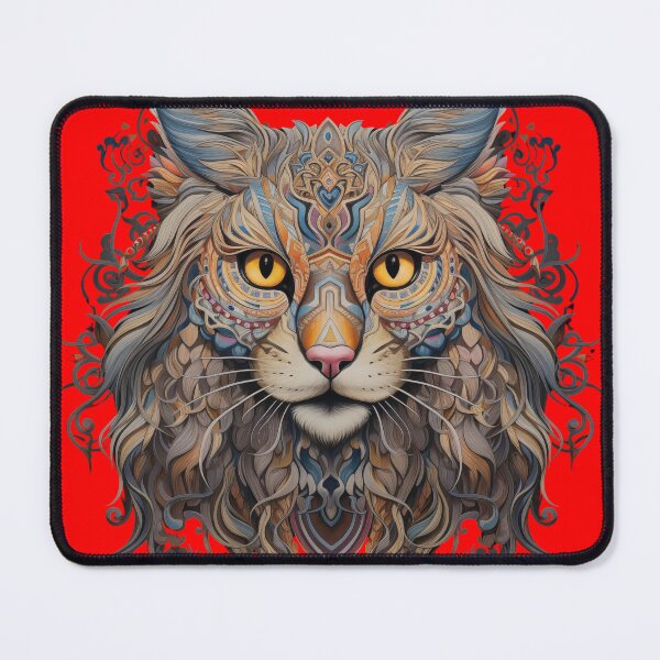 Item preview, Red Futuristic Lynx 3 designed and sold by Ranekverse.