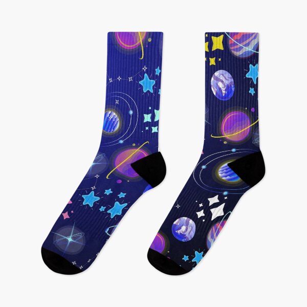 Item preview, planets colourful space galaxy stars moon pattern designed and sold by DesignYourWaystore.