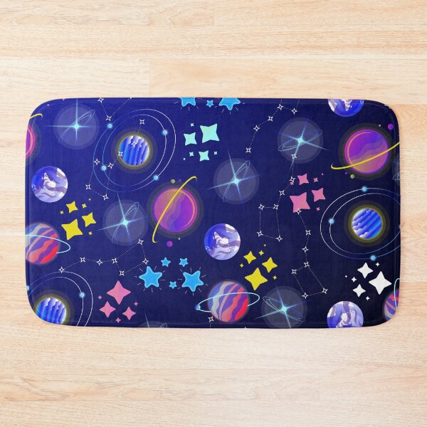 Item preview, planets colourful space galaxy stars moon pattern designed and sold by DesignYourWaystore.