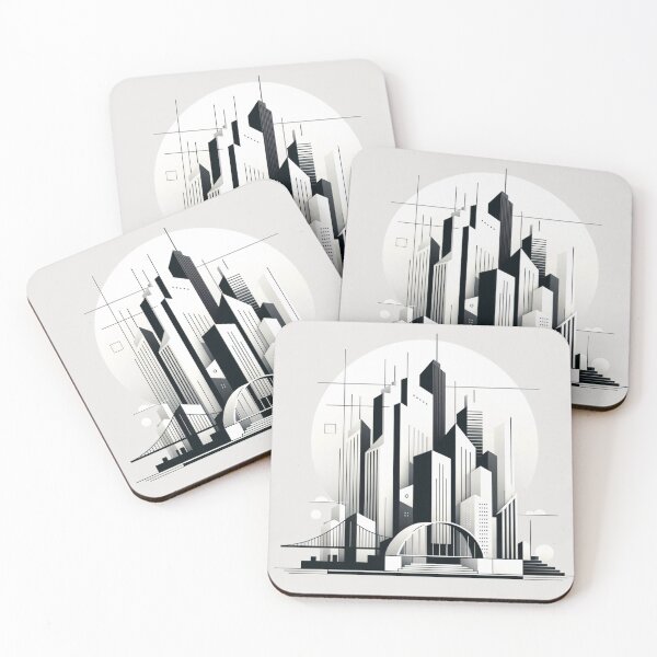 Item preview, City Elegance: Monochrome Minimalism designed and sold by E1Dorado.