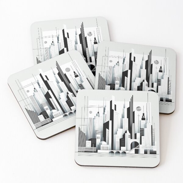Item preview, City Elegance: Monochrome Minimalism designed and sold by E1Dorado.
