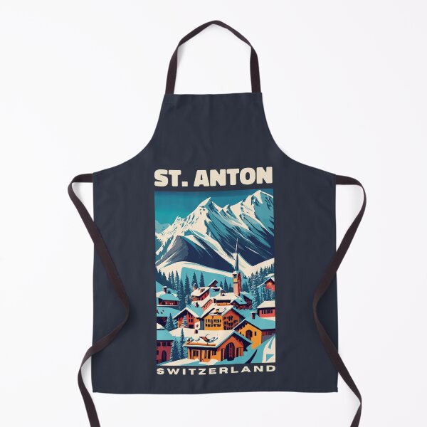 Item preview, A Vintage Travel Art of St Anton - Switzerland  designed and sold by GoodOldVintage.