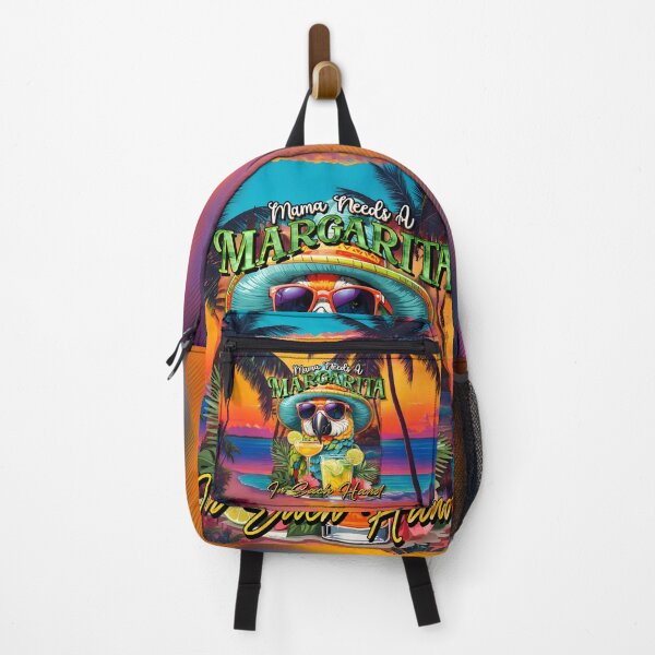 Item preview, Mama Needs a Margarita In Each Hands: A Tropical Parrot Escape with Double Delight Sunset designed and sold by MindWave THC.