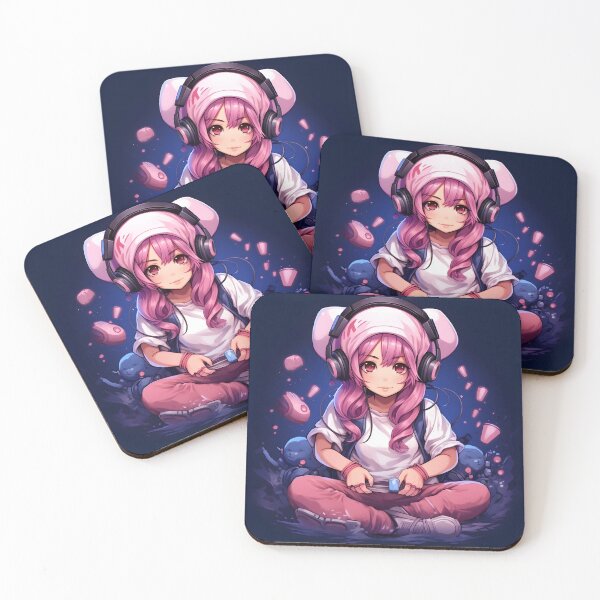 Item preview, Very Cute Streamer Gamer Anime Girl AI Artwork designed and sold by FRTcreative.