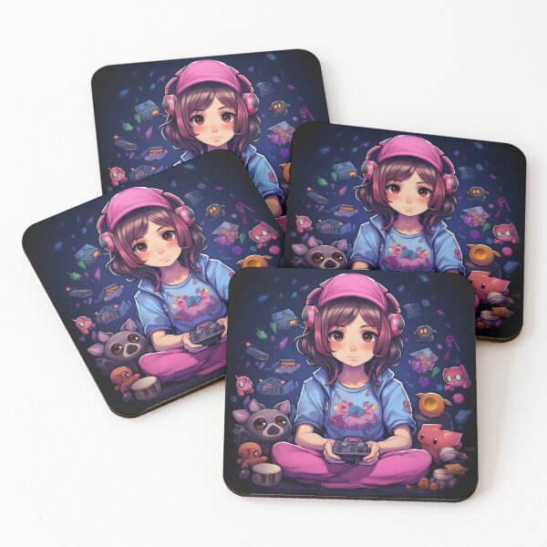 Item preview, Very Cute Streamer Gamer Anime Girl AI Artwork designed and sold by FRTcreative.