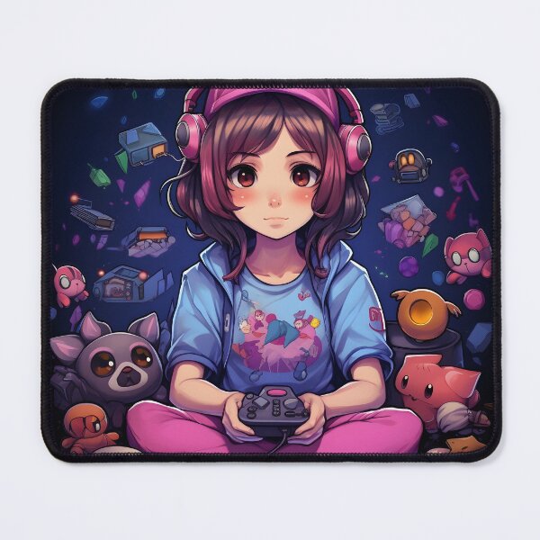 Item preview, Very Cute Streamer Gamer Anime Girl AI Artwork designed and sold by FRTcreative.