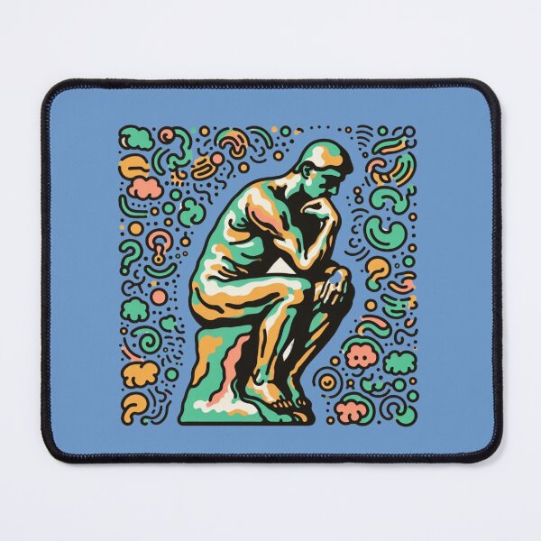 Item preview, The Thinker in a Psychedelic World designed and sold by sharon1210.