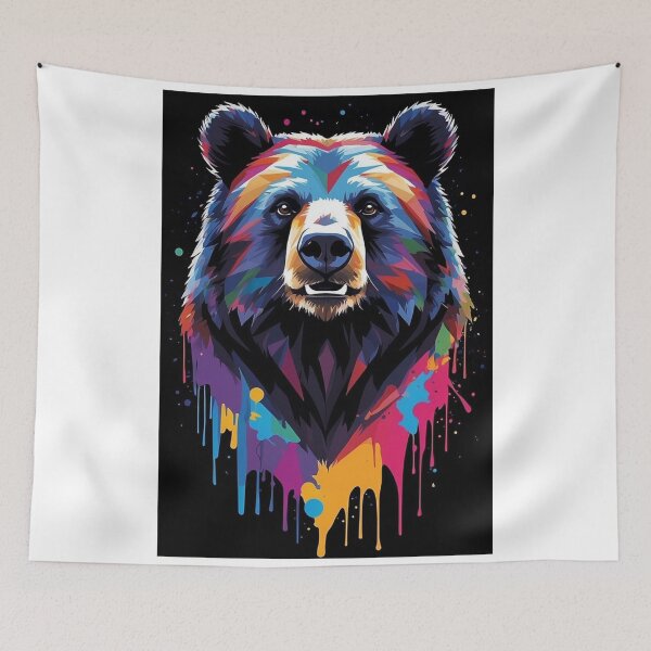 Item preview, Bear Geometric Graffiti Style designed and sold by NeilODonnell.
