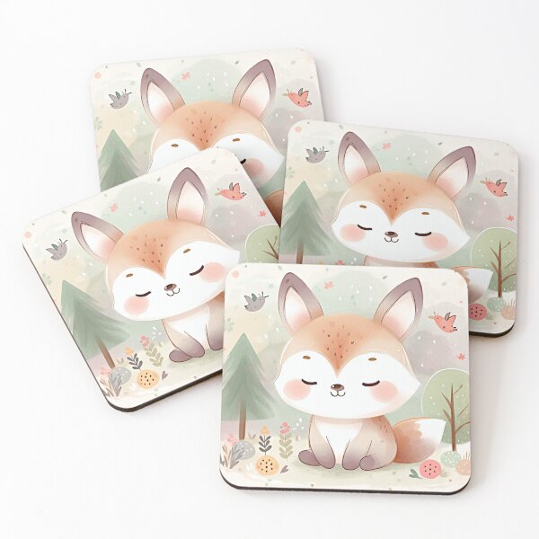 Item preview, Cute Watercolor Fox designed and sold by FurryBliss.