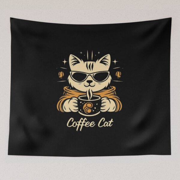 Item preview, Coffee Cat designed and sold by FlexYourMind.