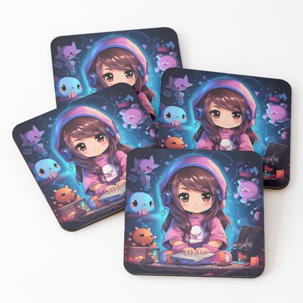 Item preview, Very Cute Streamer Gamer Anime Girl AI Artwork designed and sold by FRTcreative.