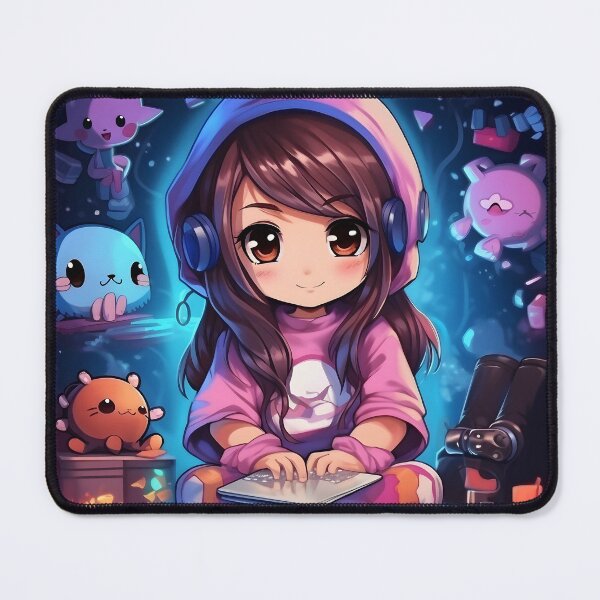 Item preview, Very Cute Streamer Gamer Anime Girl AI Artwork designed and sold by FRTcreative.