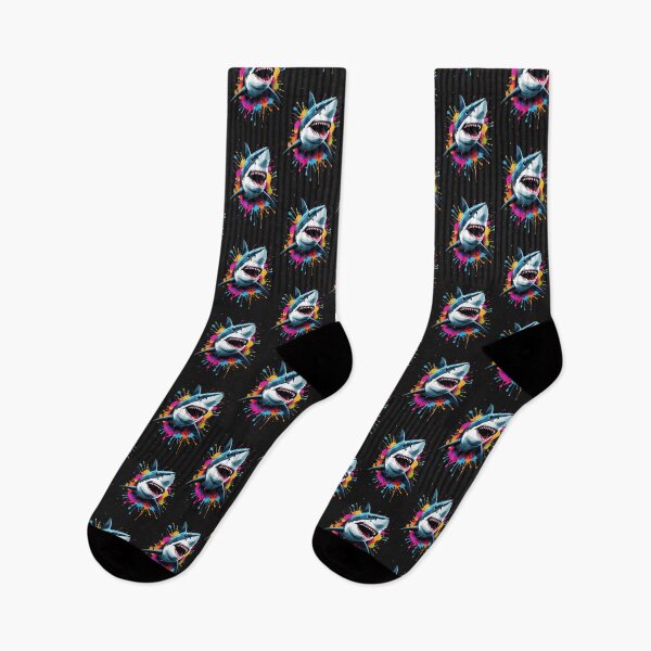 Item preview, Shark Geometric Graffiti Style designed and sold by NeilODonnell.