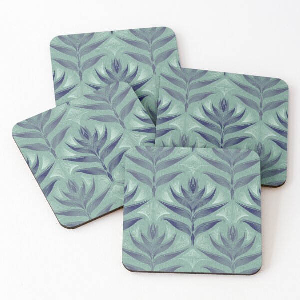 Item preview, Heleconia Linocut Block print - Garden Green designed and sold by Carina Parry Studios.
