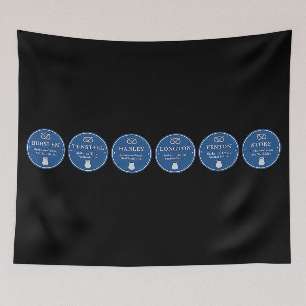 Item preview, Six Towns of Stoke-on-Trent Heritage Plaques designed and sold by MadeByGeeClowes.