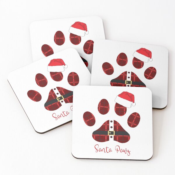 Item preview, Santa  paws. Merry Christmas. Paws prints dog. Love dogs designed and sold by Anastasiia Yurevych.