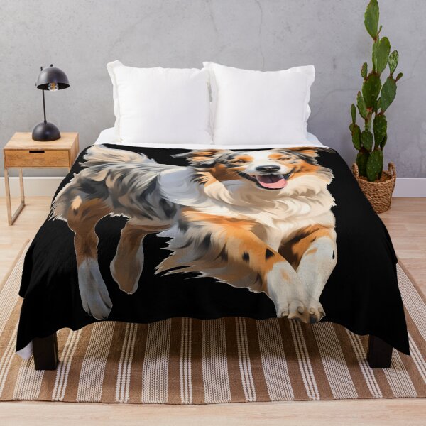 Item preview, Cute australian shepherd dog breed running illustration designed and sold by NBSStore.