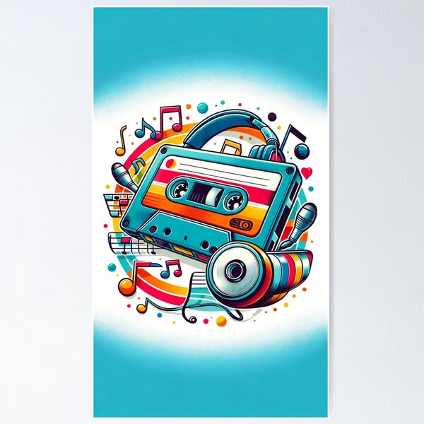Item preview, Retro Beats: Classic Cassette Nostalgia designed and sold by E1Dorado.