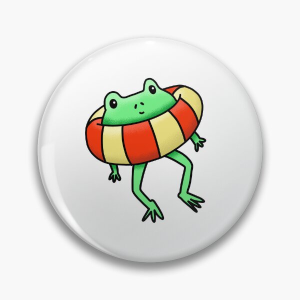 Item preview, Frog in a life preserver designed and sold by jazzydevil.