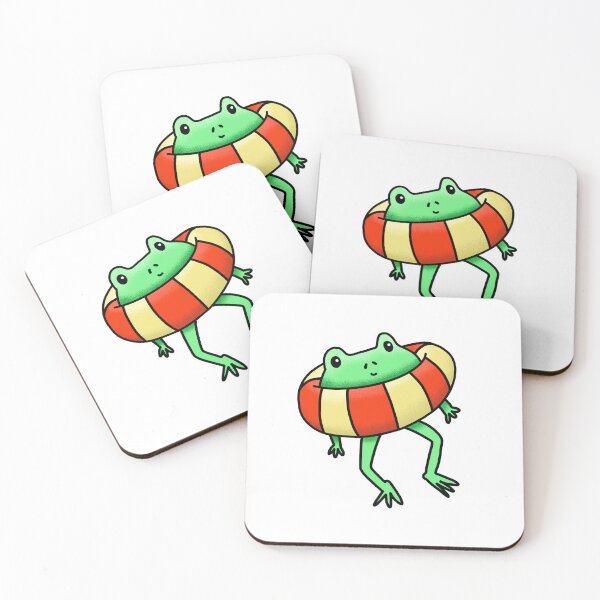 Item preview, Frog in a life preserver designed and sold by jazzydevil.