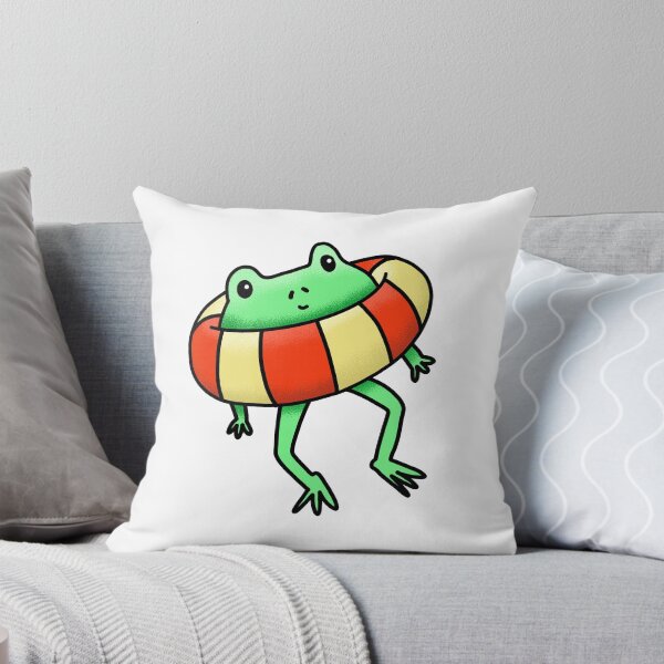 Item preview, Frog in a life preserver designed and sold by jazzydevil.