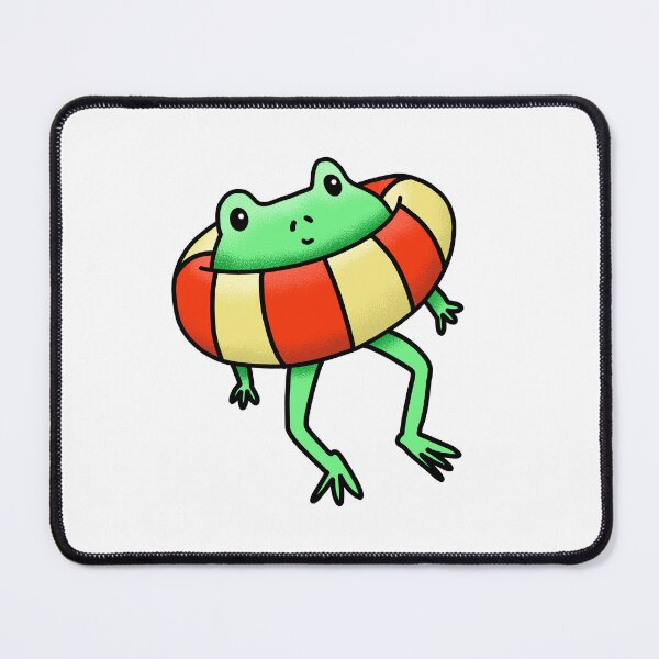 Item preview, Frog in a life preserver designed and sold by jazzydevil.