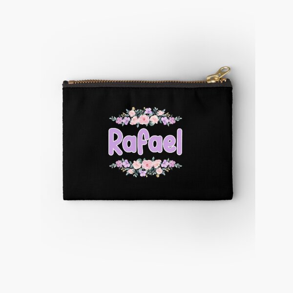 Item preview, Purple Flower Rafael Name Label (Black) designed and sold by NormadWorld.